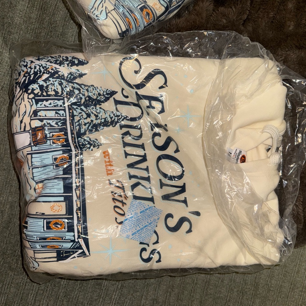 Season's Greetings Cream Sweatshirt